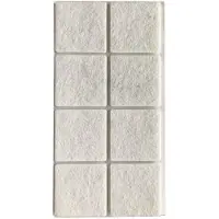 Furniture Legs Europe Plakvilt wit vierkant 5 bij 5 cm en hoogte 0,35 cm van vilt - 8 stuks