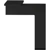 Furniture Legs Europe Stalen meubelpoot zwart design 14 bij 1,5 cm en hoogte 21 cm