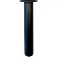 Furniture Legs Europe Stalen verstelbare meubelpoot zwart rond ø 3 cm en hoogte 22 cm