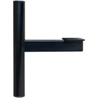 Furniture Legs Europe Stalen meubelpoot zwart rond ø 2,5 cm en hoogte 12 cm