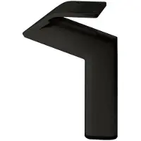 Furniture Legs Europe Stalen meubelpoot zwart design 11,5 bij 2 cm en hoogte 16 cm