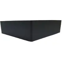 Furniture Legs Europe Meubelpoot zwart hoek 20 bij 20 cm en hoogte 6 cm van kunststof