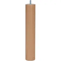 Furniture Legs Europe Meubelpoot rond Ø 5 cm en hoogte 28 cm van massief hout (M8)