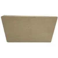 Furniture Legs Europe Meubelpoot rechthoek 12,5 bij 4 cm en hoogte 6 cm van massief hout