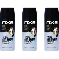 Axe Deo Spray Gold Mannen - Deodorant 150 ml - Voordeelverpakking 3 stuks