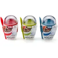 Joie yoghurt on the go beker 2 compartimenten + lepel 228ml