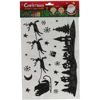 Wins Holland Silhouette raamstickers kerst