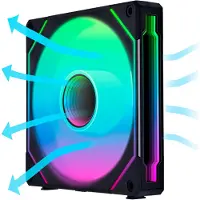 Lian Li UNI FAN SL Infinity 140 Reverse Blade - Ventilatorhuis - 140 mm - 71.6 cfm - 200 - 1600 omw/min. - 28.6 dBA - PMW - RGB - 4-pin PMW - FDB - zwart