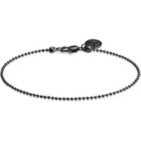 Lucleon Essentials | 1,6 mm Gunmetal Zwarte Ketting met Bolletjes Schakels