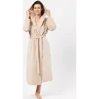 Key Badjas Dames Fleece Vrouwen Beige LGL 200 S/M