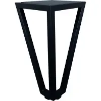 Furniture Legs Europe Massief stalen meubelpoot zwart hoek 10 bij 10 cm en hoogte 18 cm (1 x 1 cm)