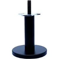 Furniture Legs Europe Massief stalen meubelpoot zwart rond ø 2,5 cm en hoogte 10 cm (M10)