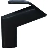 Furniture Legs Europe Stalen meubelpoot zwart design 11,5 bij 2 cm en hoogte 12 cm