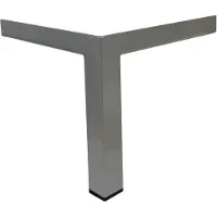 Furniture Legs Europe Stalen meubelpoot grijs hoek 3 bij 3 cm en hoogte 19 cm (3 x 3 cm)