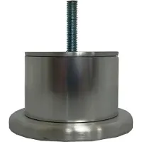Furniture Legs Europe Stalen meubelpoot chroom rond ø 9 cm en hoogte 5 cm (M8)