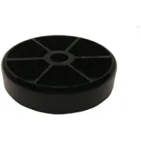 Furniture Legs Europe Glijder zwart rond Ø 4 cm en hoogte 1 cm van kunststof - 4 stuks