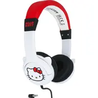 OTL TECHNOLOGIES Hello Kitty - kinderkoptelefoon met volumebegrenzing - verstelbaar - comfortabel (rood/wit)