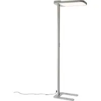 QAZQA Daglicht vloerlamp grijs vierkant incl. LED en dimmer - Guzo