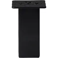Furniture Legs Europe Stalen meubelpoot zwart vierkant 5 bij 5 cm en hoogte 15 cm