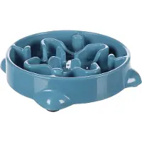 Flamingo Anti schrokbak hond – slow feeder – voerbak hond – Ø21,5 cm – 800ml – voerbak Beno – petrol – rond