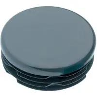 Furniture Legs Europe Inslagdop/meubeldop zwart rond Ø 1,6 cm en hoogte 0,4 cm van kunststof - 4 stuks
