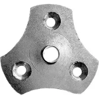 Furniture Legs Europe Stalen bevestigingsplaat verzinkt rond ø 5,6 cm en hoogte 0,3 cm (M10) - 4 stuks