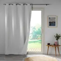Wicotex - Gordijnen - Kant en klaar - Met ringen - Verduisterend - Obscure 140x260cm Parel Grijs 2stuks