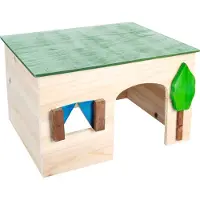 Flamingo 84773 Knaagdierhuis Ecco Naturel - 29 x 23 x 18 cm