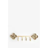 Sissy-Boy Goudkleurige kapstokhaken met bloemen