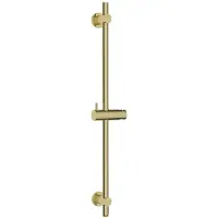 Wiesbaden UniMatch glijstang met wateraansluiting 76,5 cm geborsteld messing