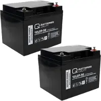 Q-Batteries Vervangingsaccu Voor Invacare Orion Scooter 24V 2 X 12V 50Ah