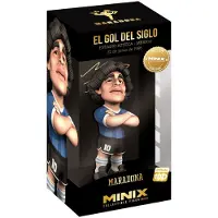 Minix figuur van Maradona, doelpunten, 12 cm, zwart. Kinderen, zwart, one size