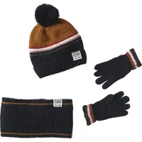 Vertbaudet Set muts snood handschoenen/wanten 2/3 jaar middenblauw