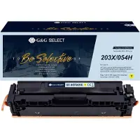 G&G Toner, Toner vervangt HP 203X geel CF542X/cartridge 054H geel GS-HCF