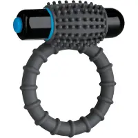 Doc Johnson Vibrating C-Ring - Grey