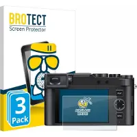 BROTECT - Screenprotector voor Leica D-Lux 8 - Folie Beschermfolie Beschermglas matte 3 Stuks