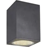 SLV 1003439 ENOLA SQUARE L: Buitenwandlamp, LED, antraciet, dimbaar (3000/4000K), IP65