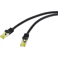 Renkforce RF-4995168 RJ45 Netwerkkabel, patchkabel CAT 6a (losse kabel CAT 7) S/FTP 20.00 m Zwart TPE-mantel, Flexibel, Vlambestendig 1 stuk(s)