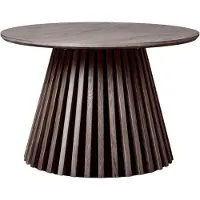 Ebuy24 - Salontafel Rond Donkerbruin - 70x70x45cm - Osaka