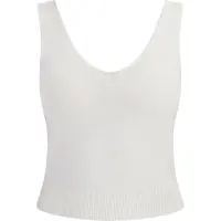 Faina Gebreide top wolwit