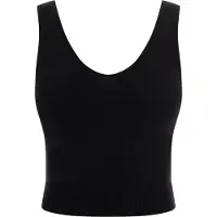 Faina Gebreide top zwart