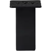 Furniture Legs Europe Stalen meubelpoot zwart vierkant 5 bij 5 cm en hoogte 13 cm