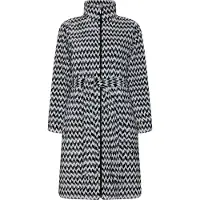 Pastunette Fleece badjas zigzag | Maat XXXL