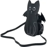 Banned - Gothic Rugtas - Wendigo - voor Vrouwen - zwart-wit | Maat Standard