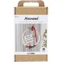 Creativ Company CC Hobbyset Macramé - Handwerkpakket - Kerstkrans