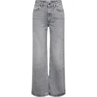 ONLY Onljuicy High Waist Wide Leg Fit Jeans Dames Grijs 32/34