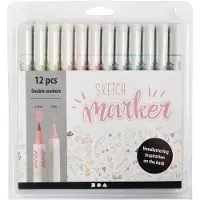 Creativ Company Sketch Markers Dubbel Set 12 stuks Pastel