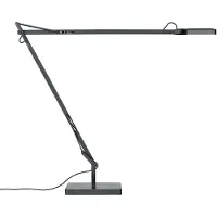 Flos LED-bureaulamp KELVIN, zwart, Werkkamer / Kantoor, Aluminium, Design, LED bureaulamp