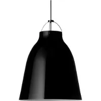 Fritz Hansen Hanglampe , Caravaggio P3, dimbare, Zwart, Woonkamer, Metaal, Designer