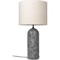 Gubi Gravity XL vloerlamp grijs marmer/canvas, low